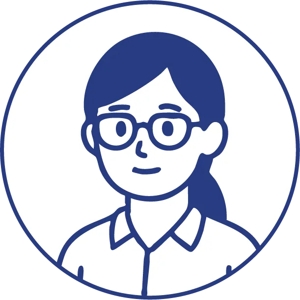 戴眼鏡的女性插圖