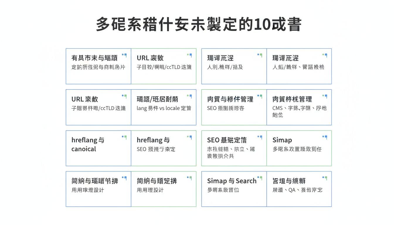 多語系網站要先決定的10件事(網址結構, 翻譯流程, SEO設定)