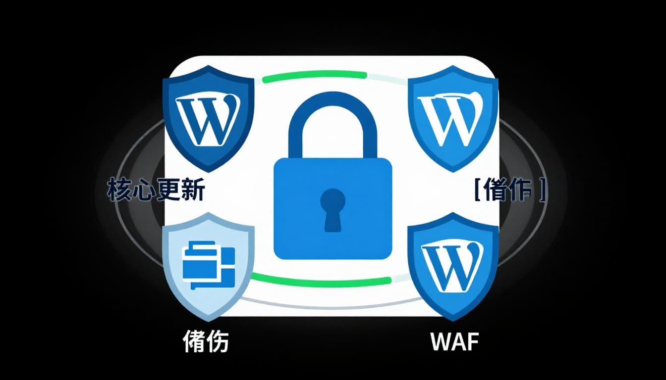 WordPress網站安全防護示意