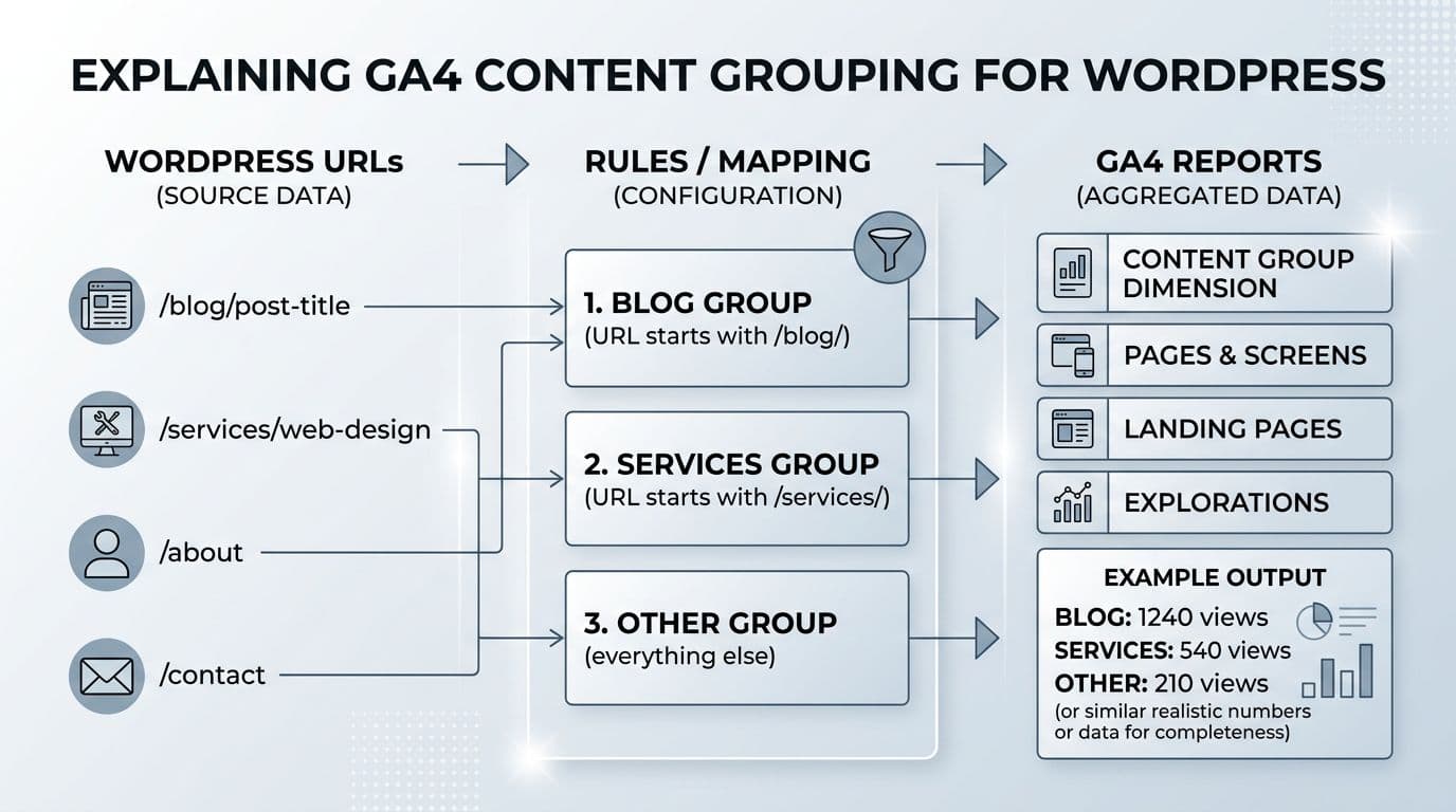 GA4 Content Grouping 在 WordPress 的實作方法