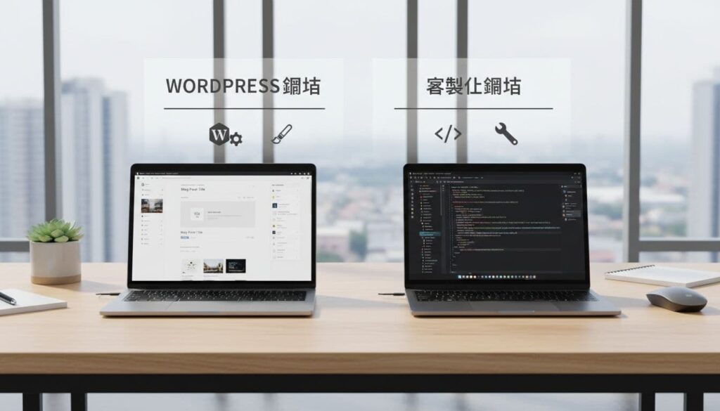 WordPress 網站和客製化網站架設的差異,怎麼選才不會越做越累?