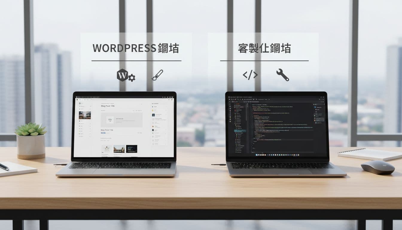WordPress 網站和客製化網站架設的差異，怎麼選才不會越做越累？